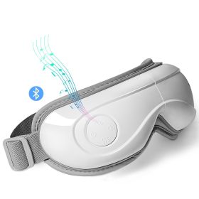 Eye Massager with Heat, Heated Eye Massage Mask with 5 Modes and Bluetooth Music, 180° Foldable Eye Care Massager for Migraines, Eye Strain