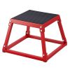 Plyometric Jump Box, 12 Inch Plyo Box, Steel Plyometric Platform and Jumping Agility Box, Anti-Slip Fitness Exercise Step Up Box for Home Gym Training