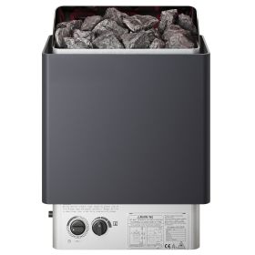 9KW Sauna Heater, Steam Bath Sauna Heater with Built-In Controls, Electric Sauna Stove, 3h Timer and Adjustable Temp for Max. 317-459 Cubic Feet