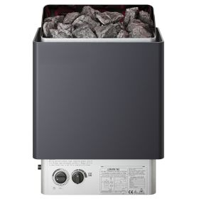 Sauna Heater, 6KW 220V Electric Sauna Stove, Steam Bath Sauna Heater with Built-In Controls, 3h Timer and Adjustable Temp for Max. 176-318 Cubic Feet