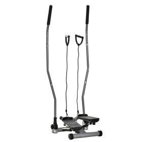 Twist Stair Stepper Exercise Machine with Rocking Handlebars, Cardio Climber Exercise Equipment with Hydraulic Resistance