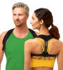 Back Brace Posture Corrector for Women Men 28-48 inch Adjustable Straps Shoulder Support & Neck Tension Relief Breathable Upper Back Straightener Blac