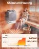 9KW Sauna Heater, Steam Bath Sauna Heater with Built-In Controls, Electric Sauna Stove, 3h Timer and Adjustable Temp for Max. 317-459 Cubic Feet