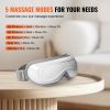 Eye Massager with Heat, Heated Eye Massage Mask with 5 Modes and Bluetooth Music, 180° Foldable Eye Care Massager for Migraines, Eye Strain